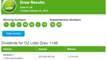 Oz lotto australia lottery results & game details