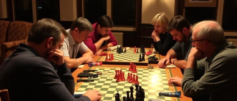 Настольные игры вечером: турниры и соревнования