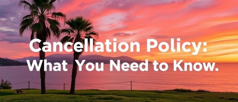 Правила отмены бронирования: что нужно знать