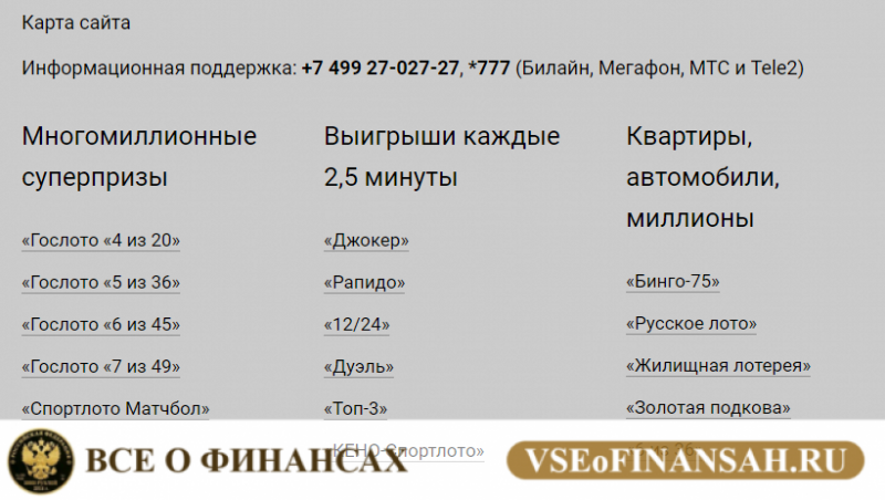 Бесплатные онлайн лотереи