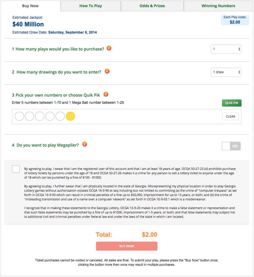 Play mega millions | lottomania
