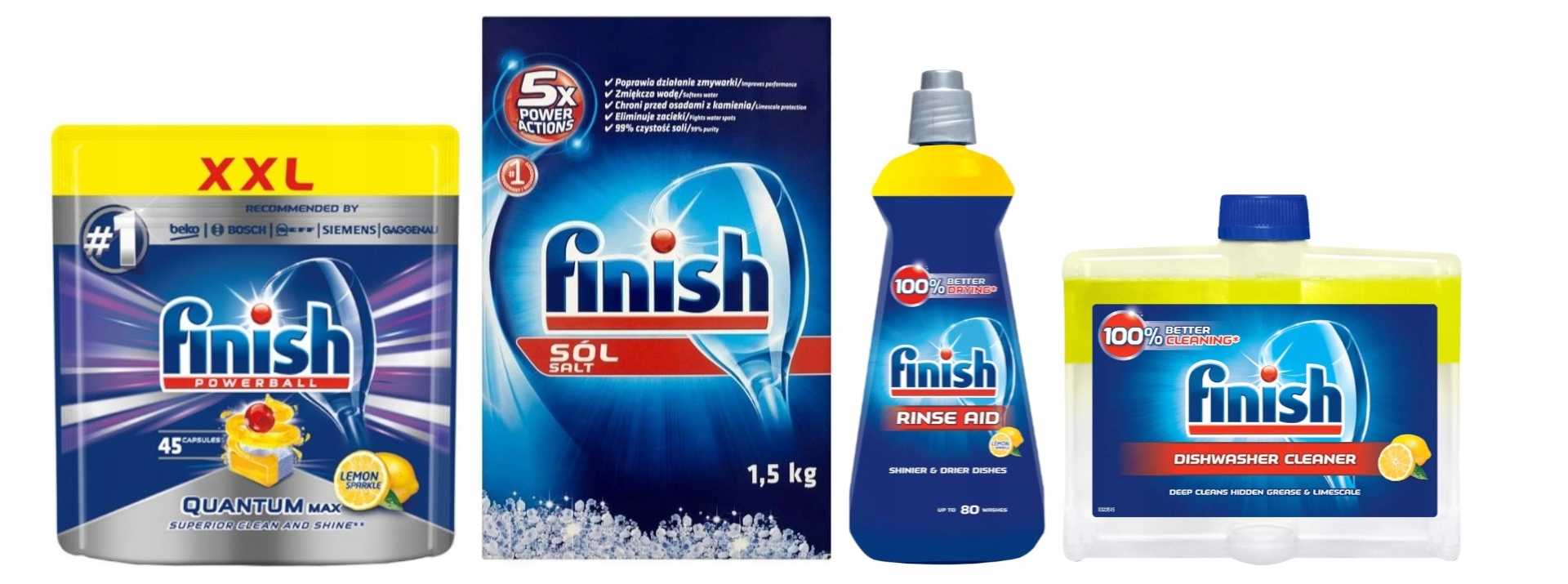 Finish quantum для защиты и блеска посудомоечной машины