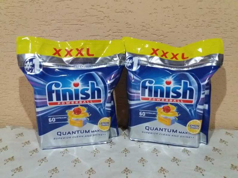 Finish quantum для защиты и блеска посудомоечной машины